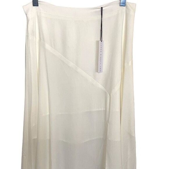 Three Eighty Two Womens Slit Front Chiffon Nolan Maxi Skirt Size Small NWT - Picture 2 of 8